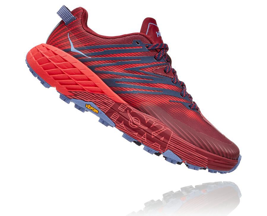 Tenis Hoka One One Trail Mujer Rojos - Speedgoat 4 - MXOR69083